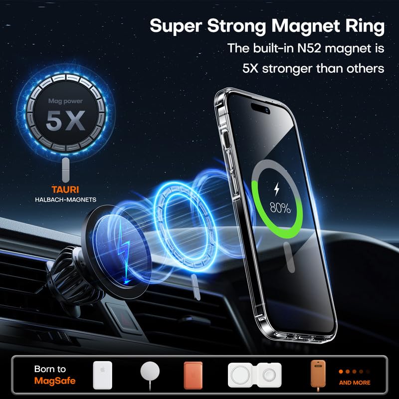 Foto 7 pulgar | Funda De Teléfono Tauri Para Iphone 15 Con 2 Protectores De Pantalla Y 2 Lentes - Venta Internacional.