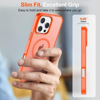 Foto 7 | Funda Magnética Supfine Para Iphone 16 Pro Naranja - Venta Internacional.
