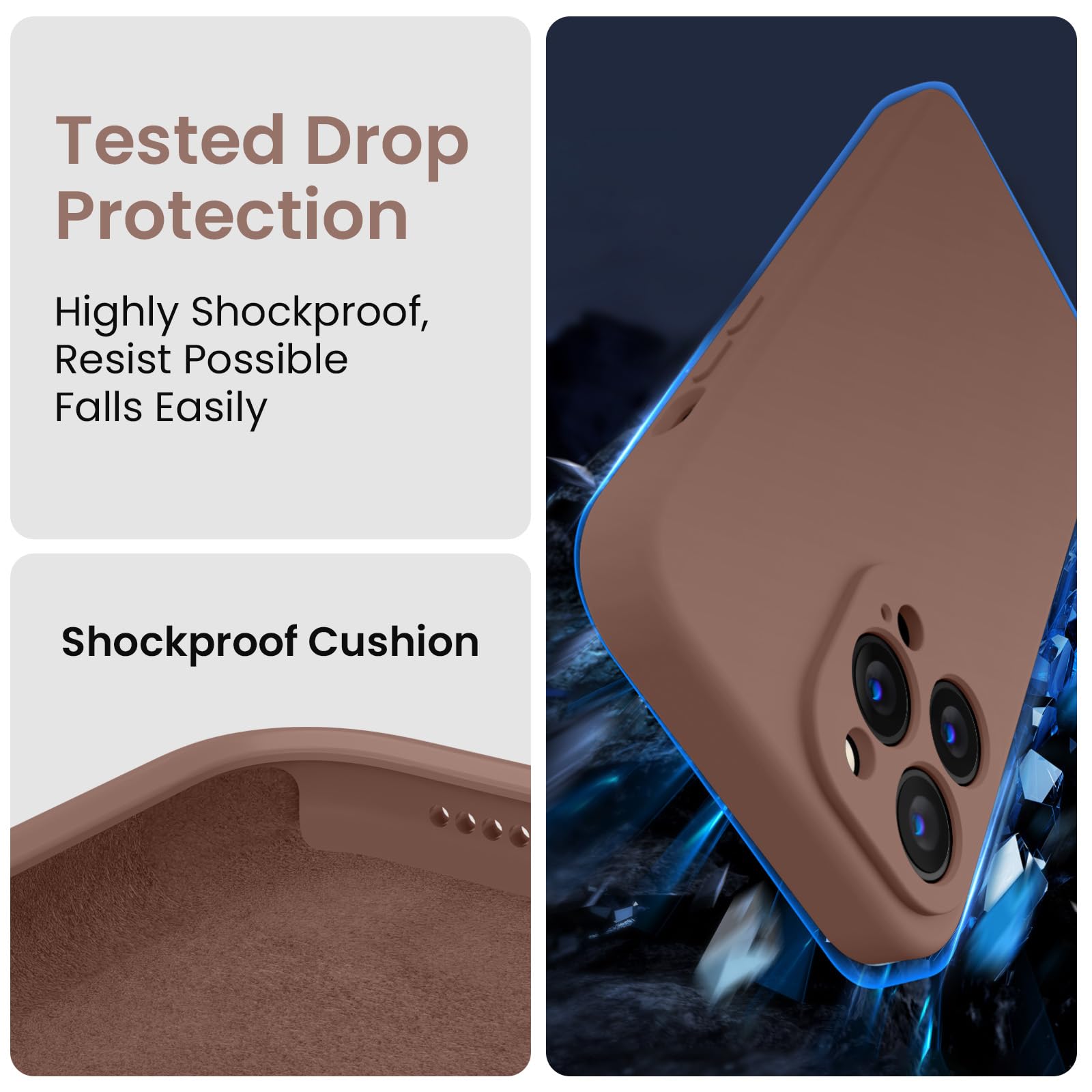 Foto 5 pulgar | Funda De Silicona Firenova Para Iphone 14 Pro Con 2 Protectores - Venta Internacional.