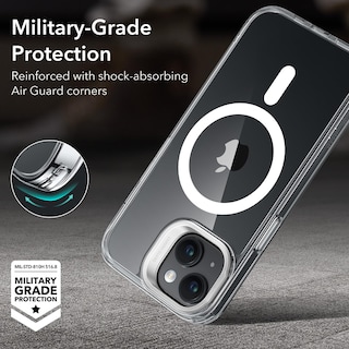 Foto 7 | Funda De Teléfono Esr Para Iphone 15 Con Magsafe De Grado Militar Transparente - Venta Internacional.