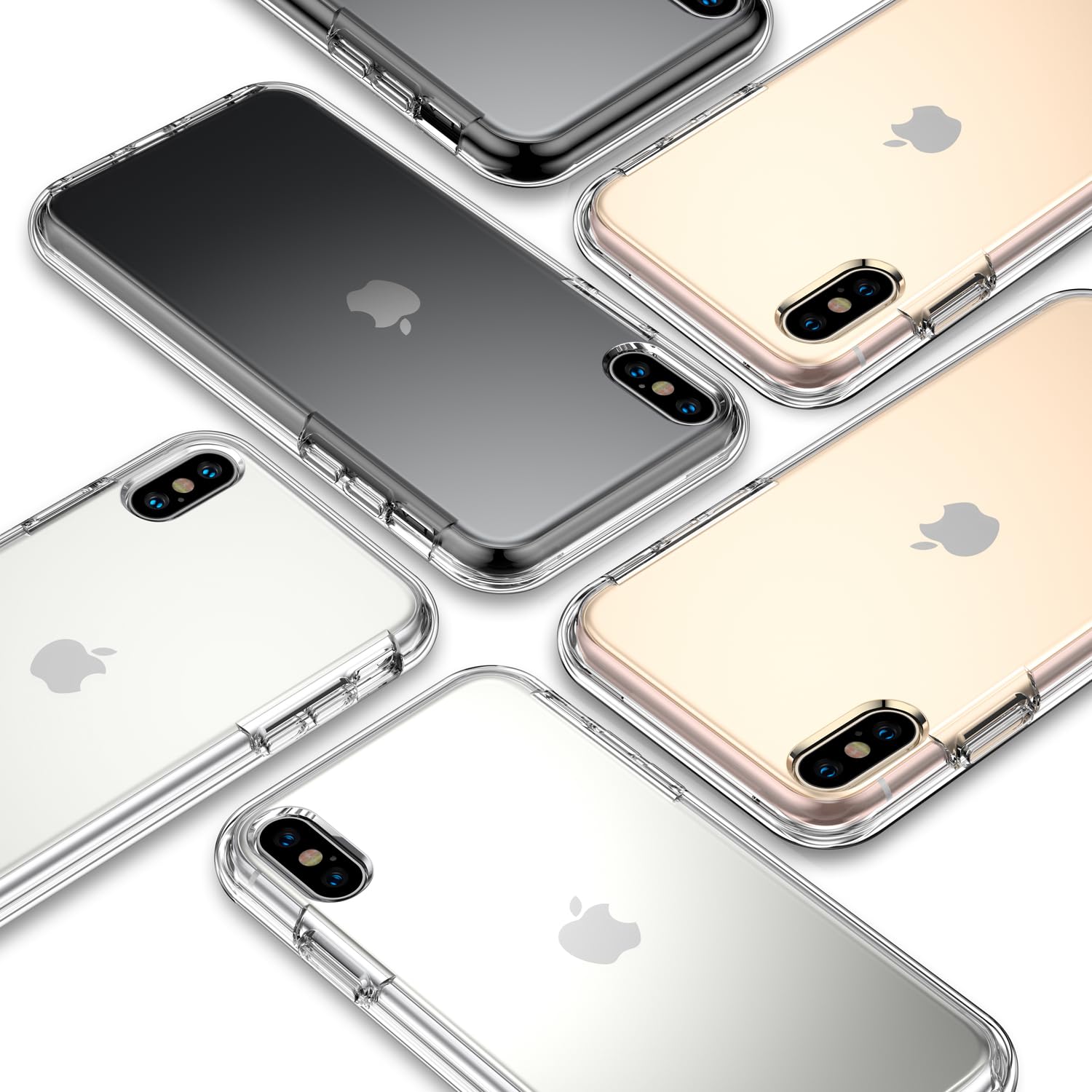 Foto 4 pulgar | Funda De Teléfono Coolqo Compatible Para Iphone X/xs Con 2 Cristales - Venta Internacional.
