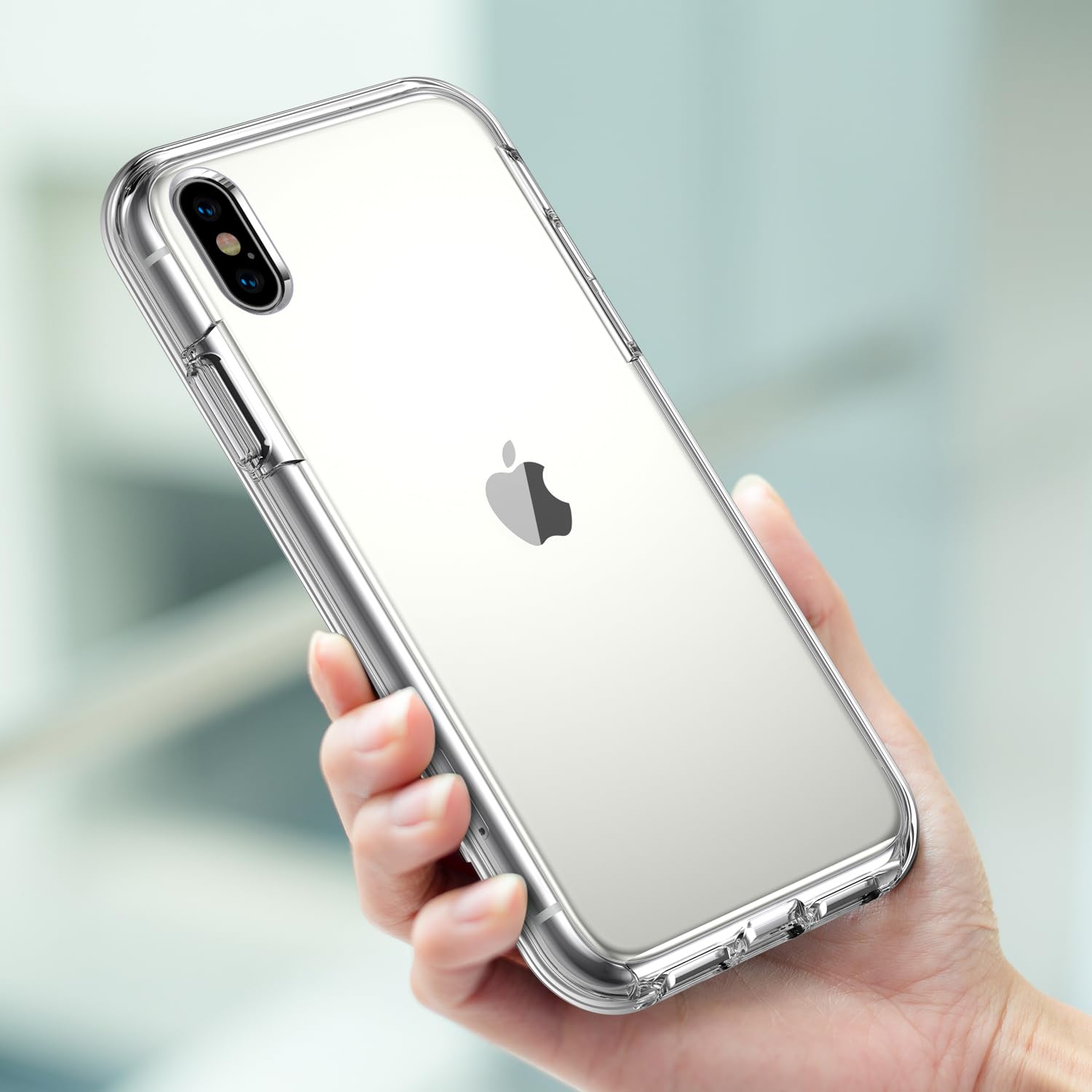 Foto 7 pulgar | Funda De Teléfono Coolqo Compatible Para Iphone X/xs Con 2 Cristales - Venta Internacional.