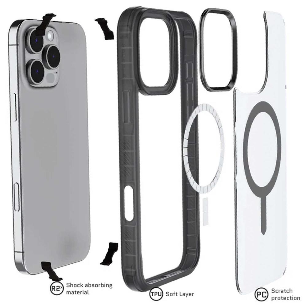 Foto 3 | . Funda Ghostek Covert Para Iphone 16 Pro Max Transp Humo Mate Con Magsafe