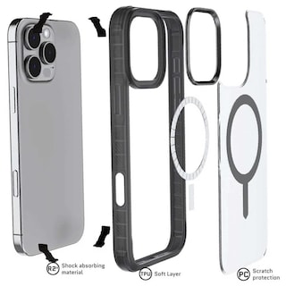 Foto 3 | . Funda Ghostek Covert Para Iphone 16 Pro Max Transp Humo Mate Con Magsafe