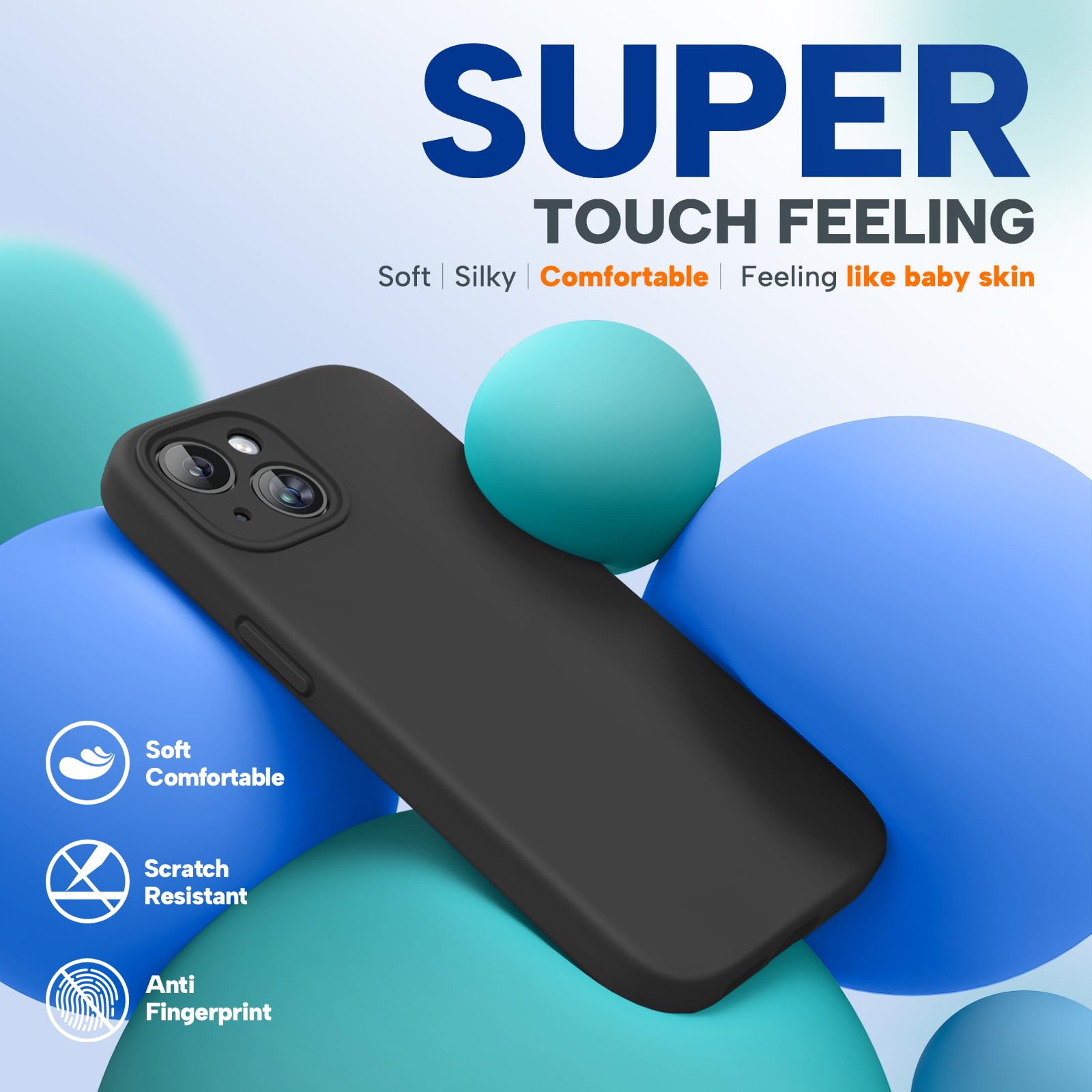 Foto 3 pulgar | Funda Para Teléfono Miracase Compatible Con Iphone 15 Negra - Venta Internacional.