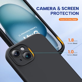 Foto 4 | Funda Para Teléfono Miracase Compatible Con Iphone 15 Negra - Venta Internacional.