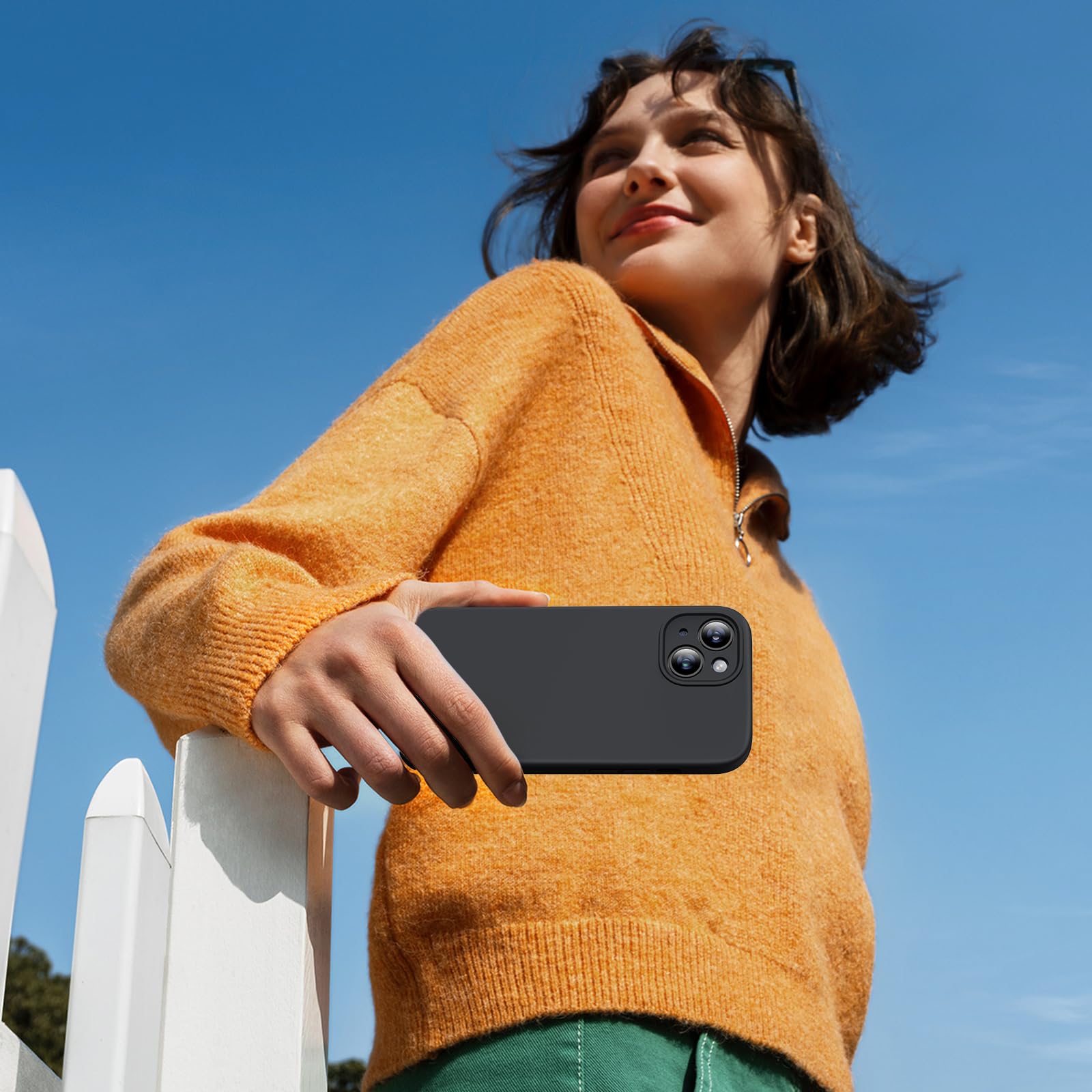 Foto 6 pulgar | Funda Para Teléfono Miracase Compatible Con Iphone 15 Negra - Venta Internacional.