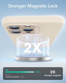 Foto 3 | Funda Esr Para Iphone 16 Pro Con Magsafe, A Prueba De Golpes, Color Canela Claro - Venta Internacional.