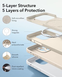Foto 4 | Funda Esr Para Iphone 16 Pro Con Magsafe, A Prueba De Golpes, Color Canela Claro - Venta Internacional.