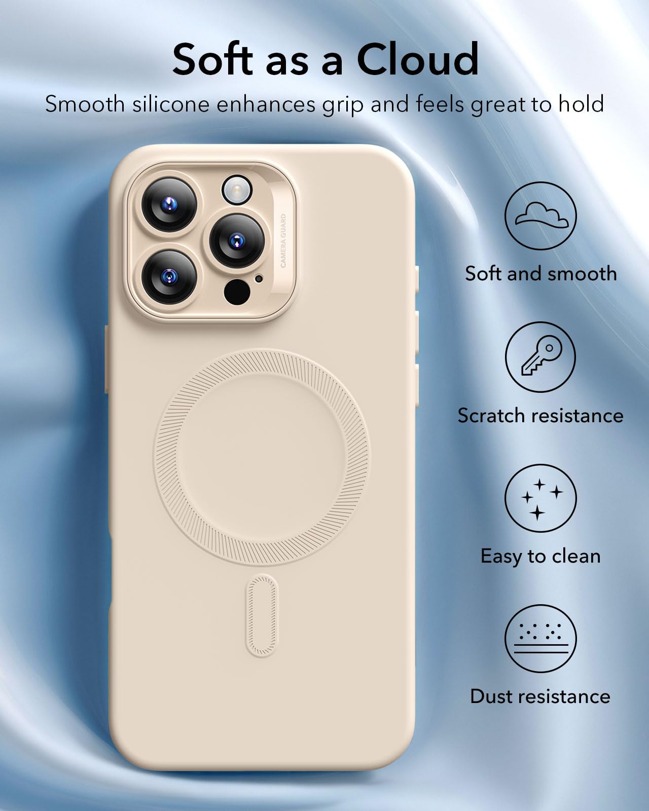 Foto 6 pulgar | Funda Esr Para Iphone 16 Pro Con Magsafe, A Prueba De Golpes, Color Canela Claro - Venta Internacional.