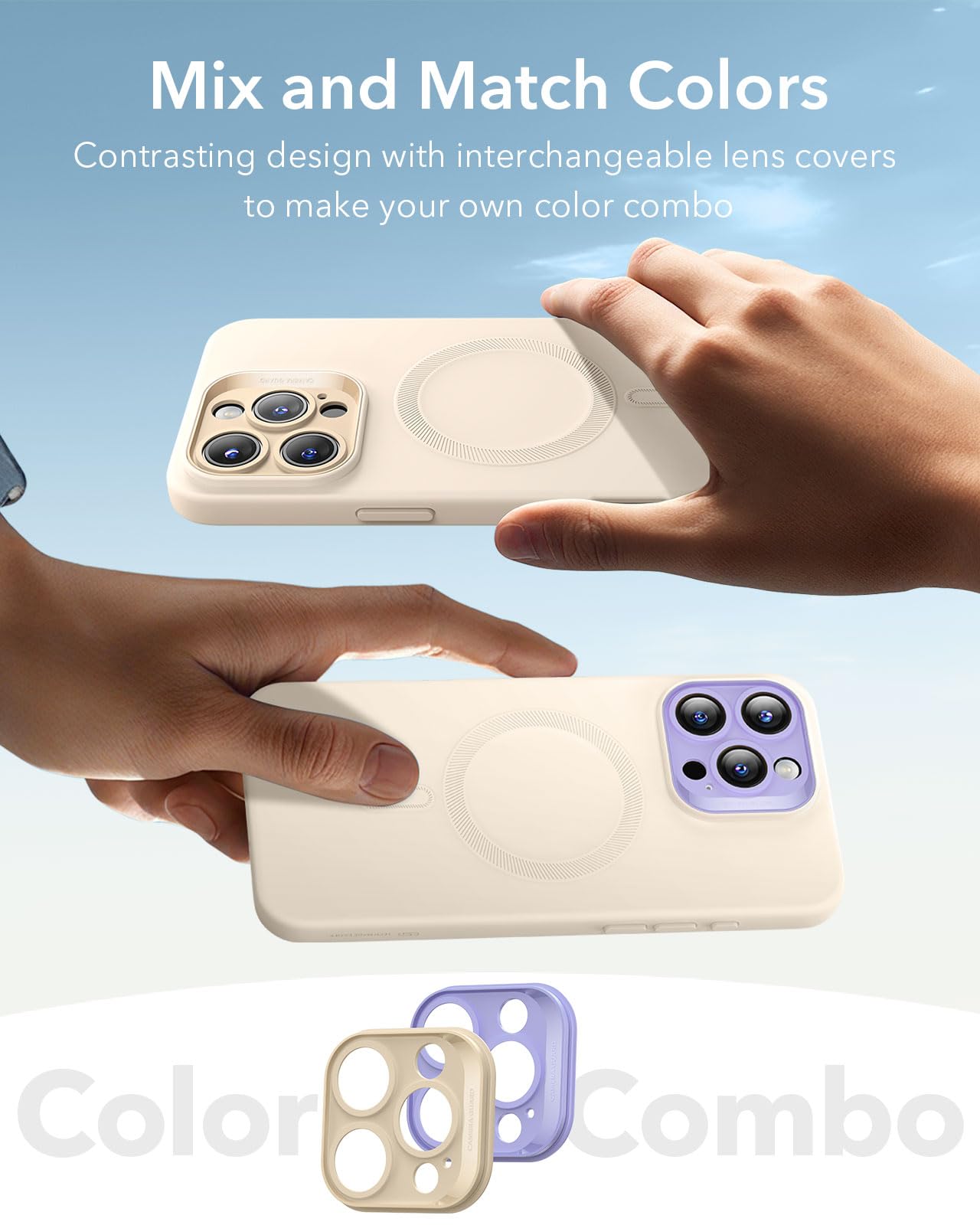 Foto 7 pulgar | Funda Esr Para Iphone 16 Pro Con Magsafe, A Prueba De Golpes, Color Canela Claro - Venta Internacional.