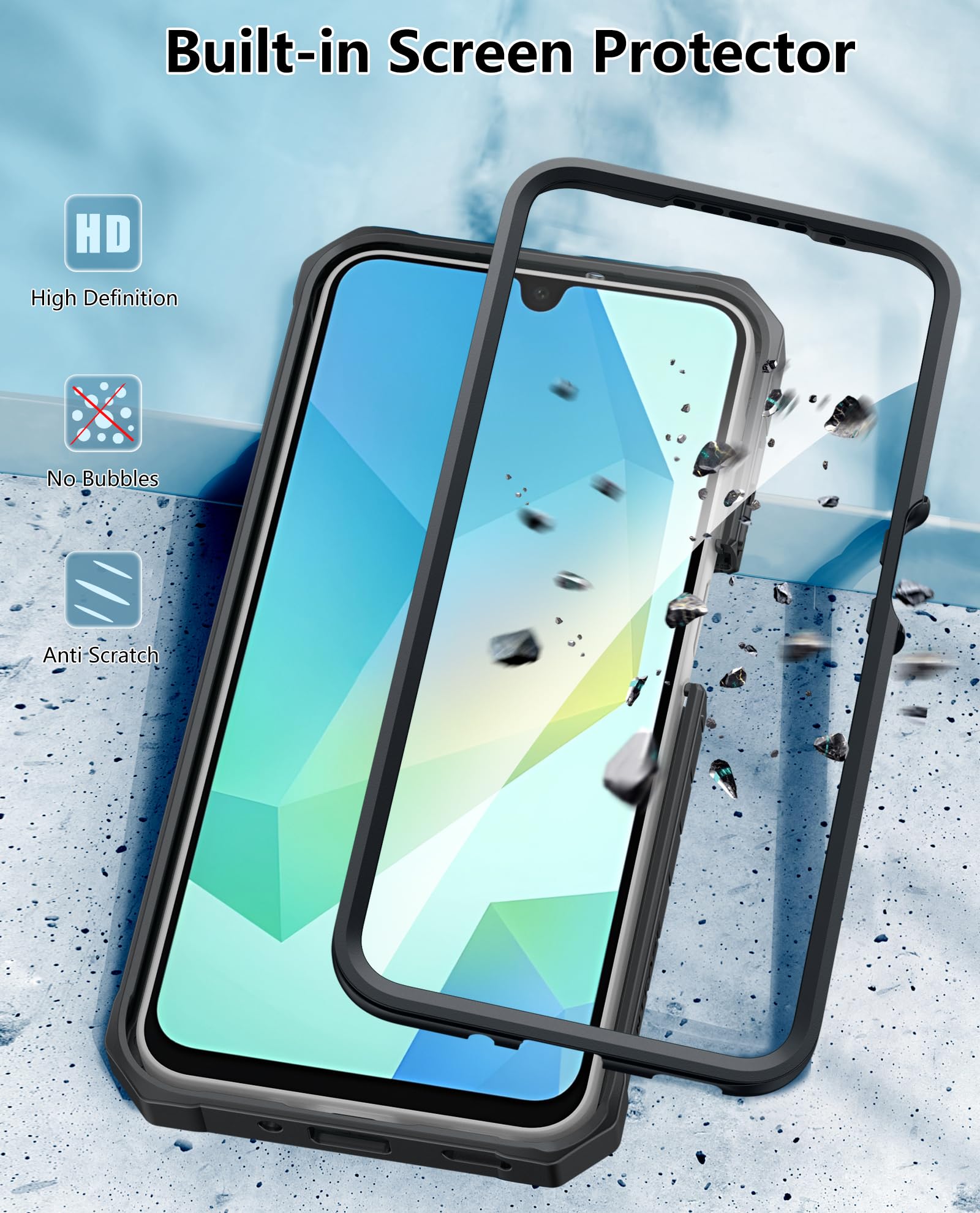 Foto 7 pulgar | Funda De Teléfono Fntcase Para Samsung Galaxy A16-5g Military Grade - Venta Internacional.