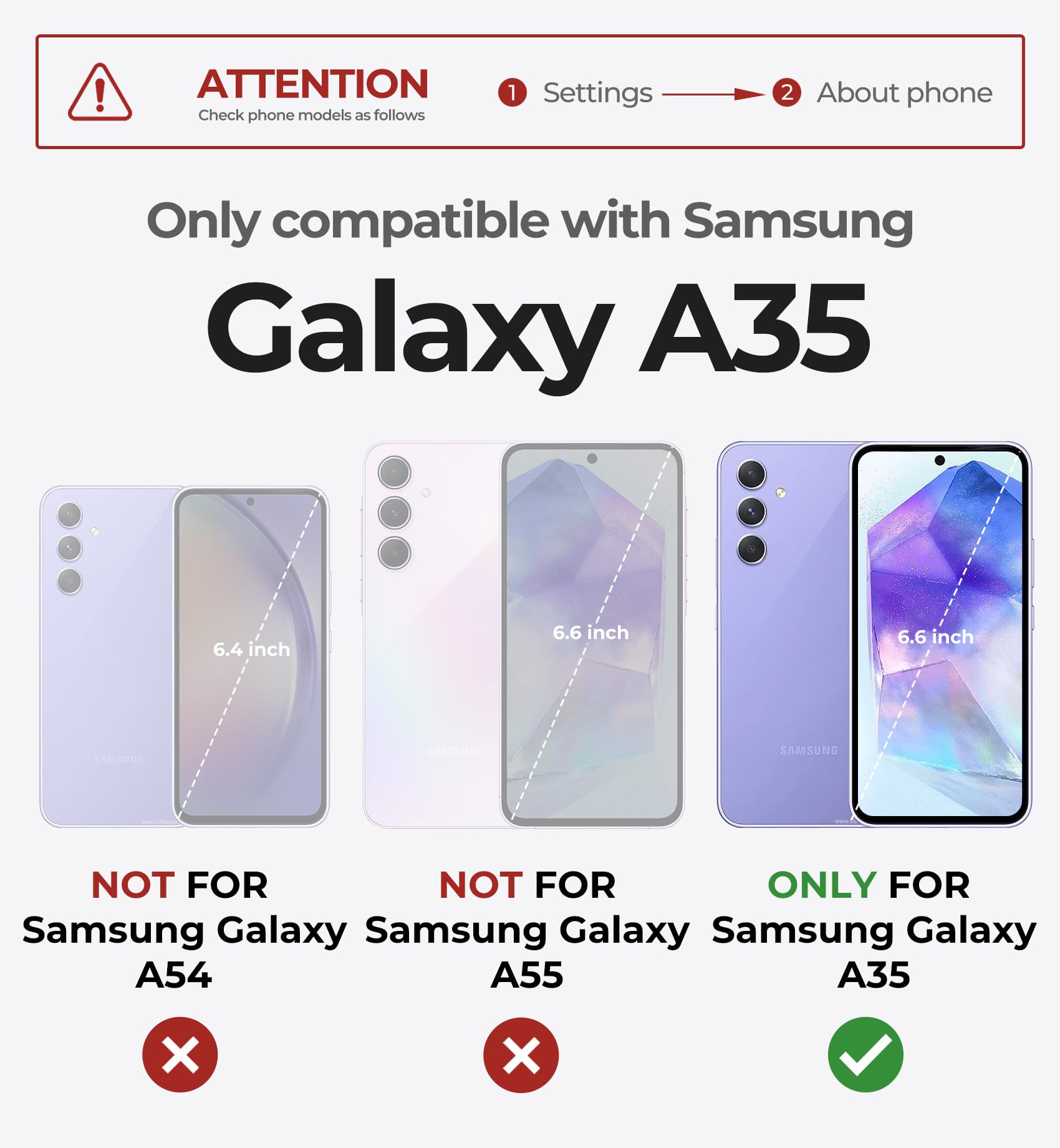 Foto 3 pulgar | Funda De Teléfono Dexnor Para Samsung Galaxy A35 5g Con Protector De Pantalla - Venta Internacional.