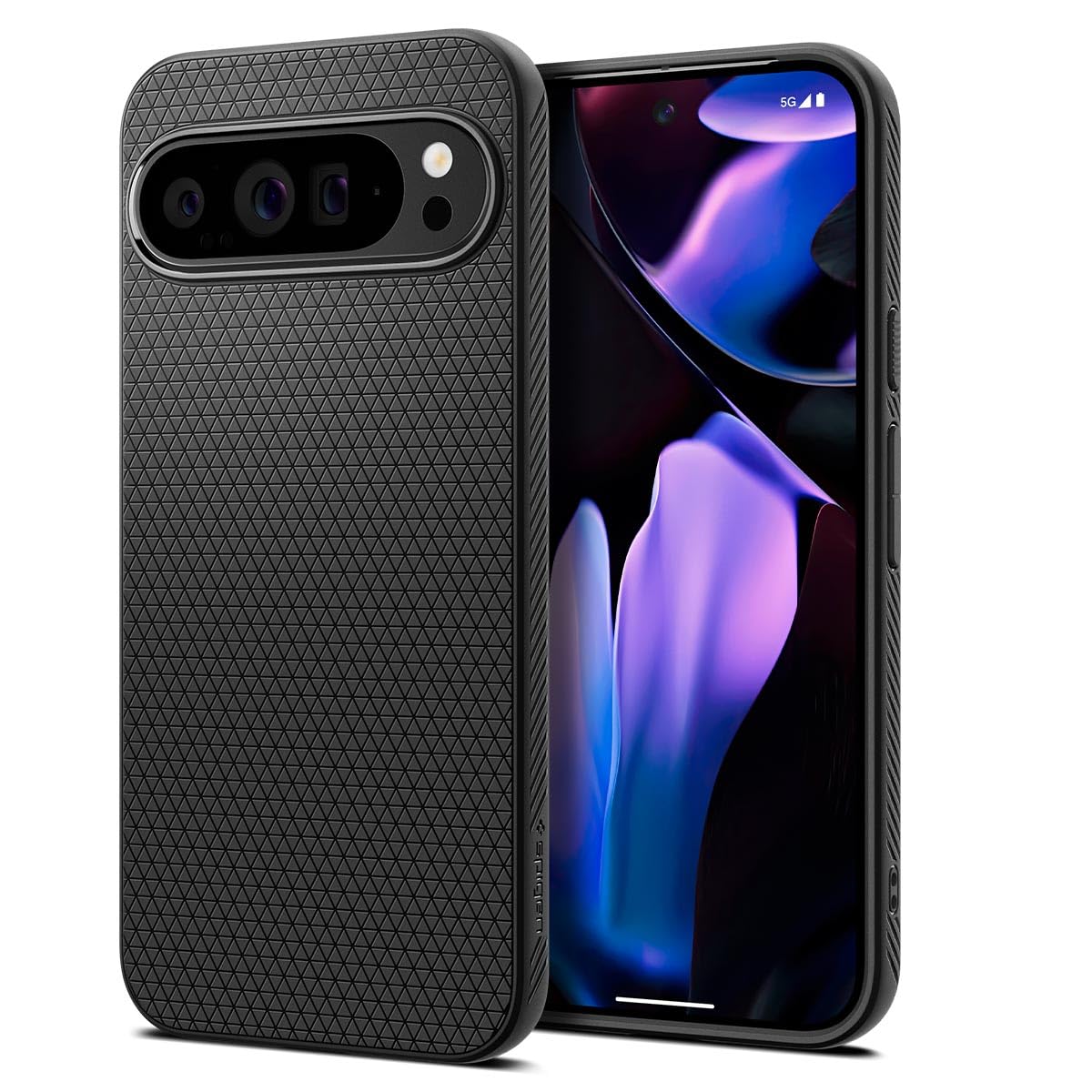 Funda Spigen Liquid Air Para Pixel 9 Pro Xl (2024), Color Negro - Venta Internacional.