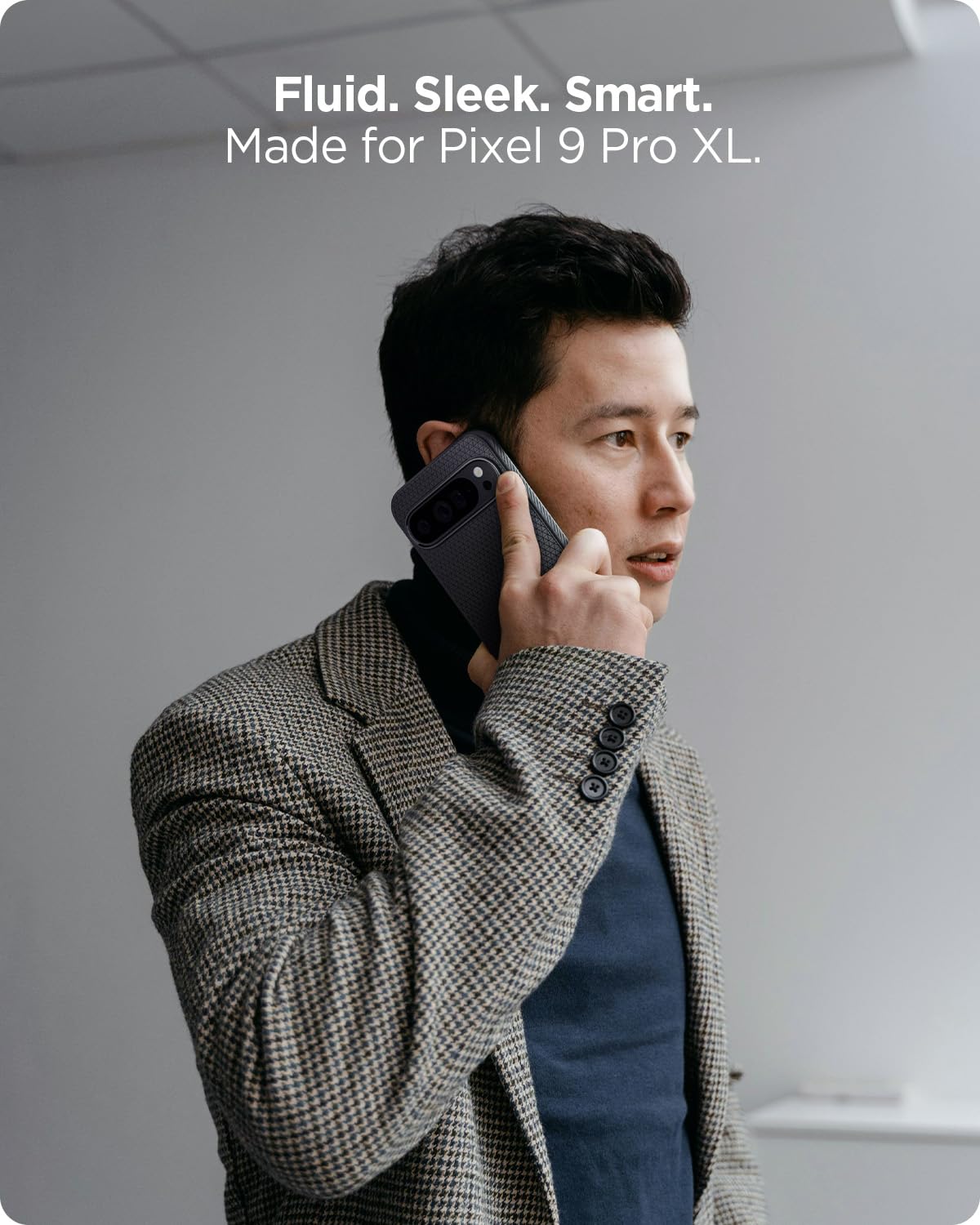 Foto 4 pulgar | Funda Spigen Liquid Air Para Pixel 9 Pro Xl (2024), Color Negro - Venta Internacional.