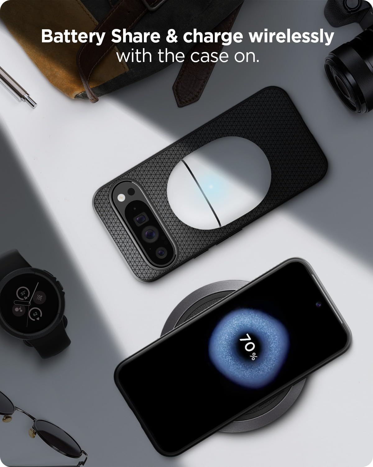 Foto 8 pulgar | Funda Spigen Liquid Air Para Pixel 9 Pro Xl (2024), Color Negro - Venta Internacional.