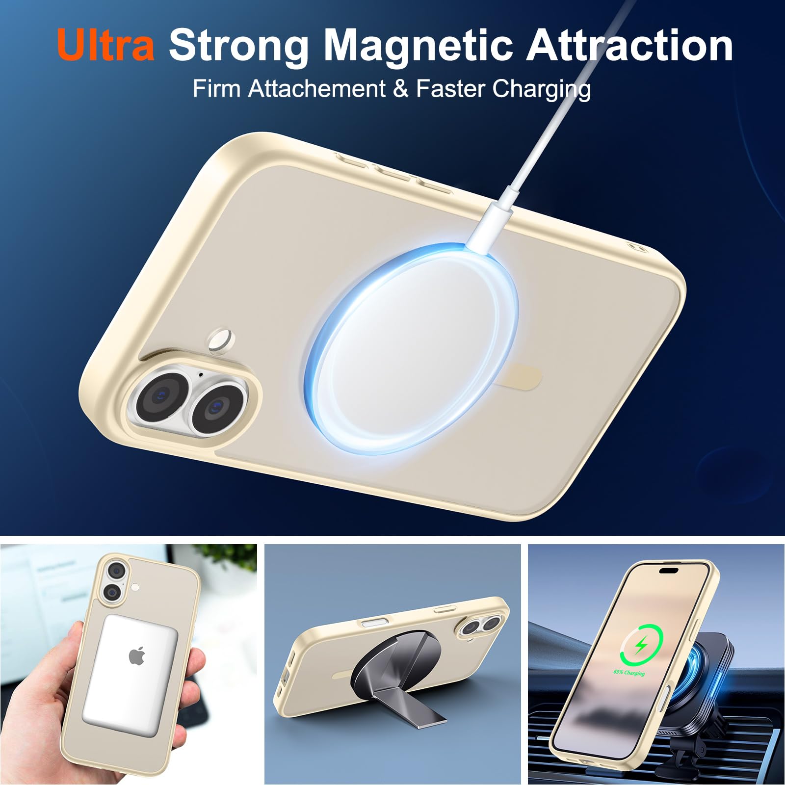 Foto 6 pulgar | Funda Magnética Supfine Para Iphone 16 Antihuellas - Venta Internacional.