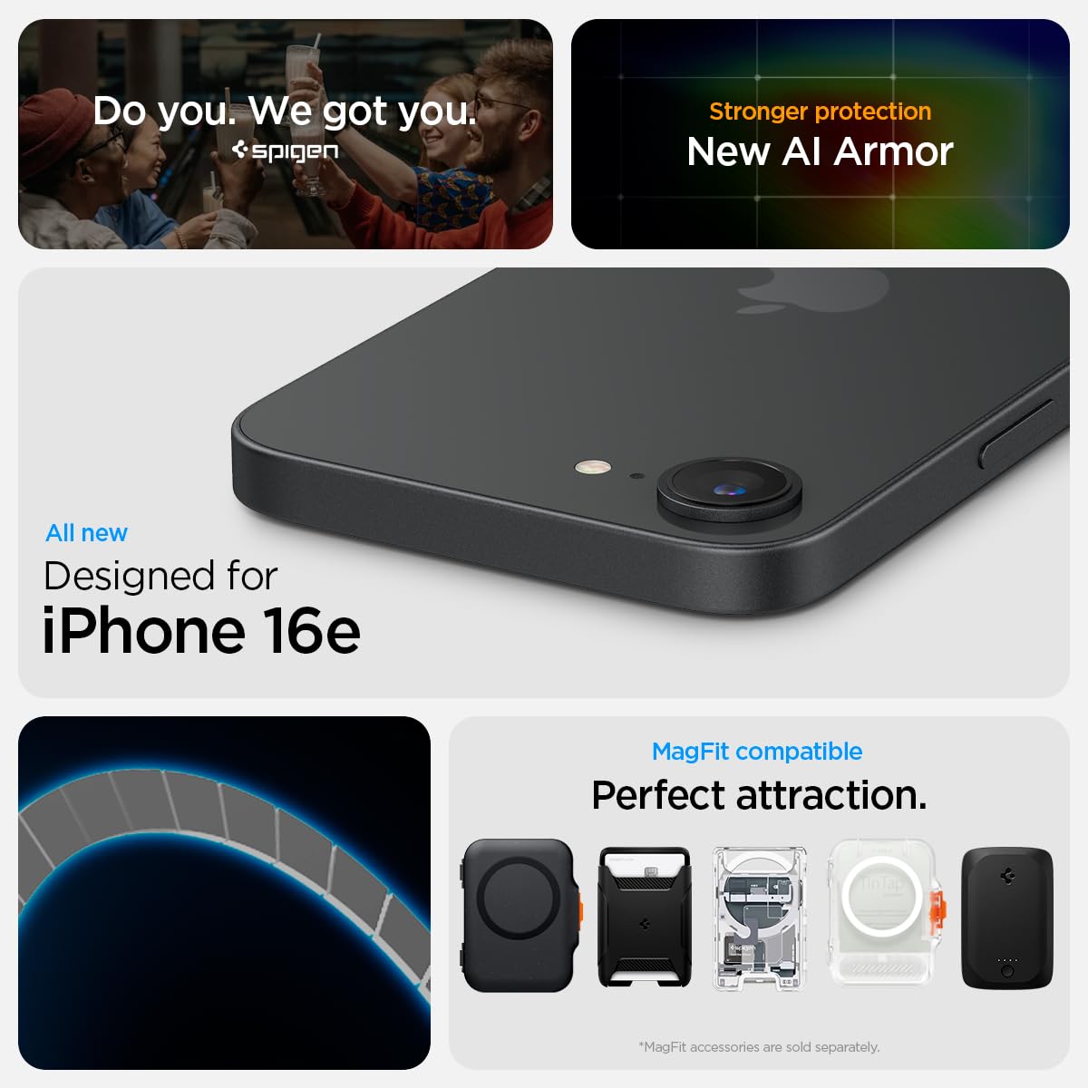 Foto 3 pulgar | Funda De Teléfono Spigen Tough Armor (ai) Magfit Para Iphone 16e - Venta Internacional.