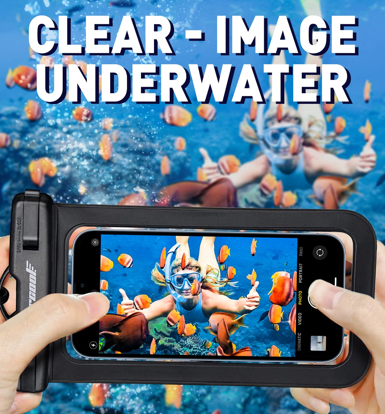 Foto 7 pulgar | Funda Impermeable Hiearcool para iPhone 4 Piezas Negras - Venta Internacional