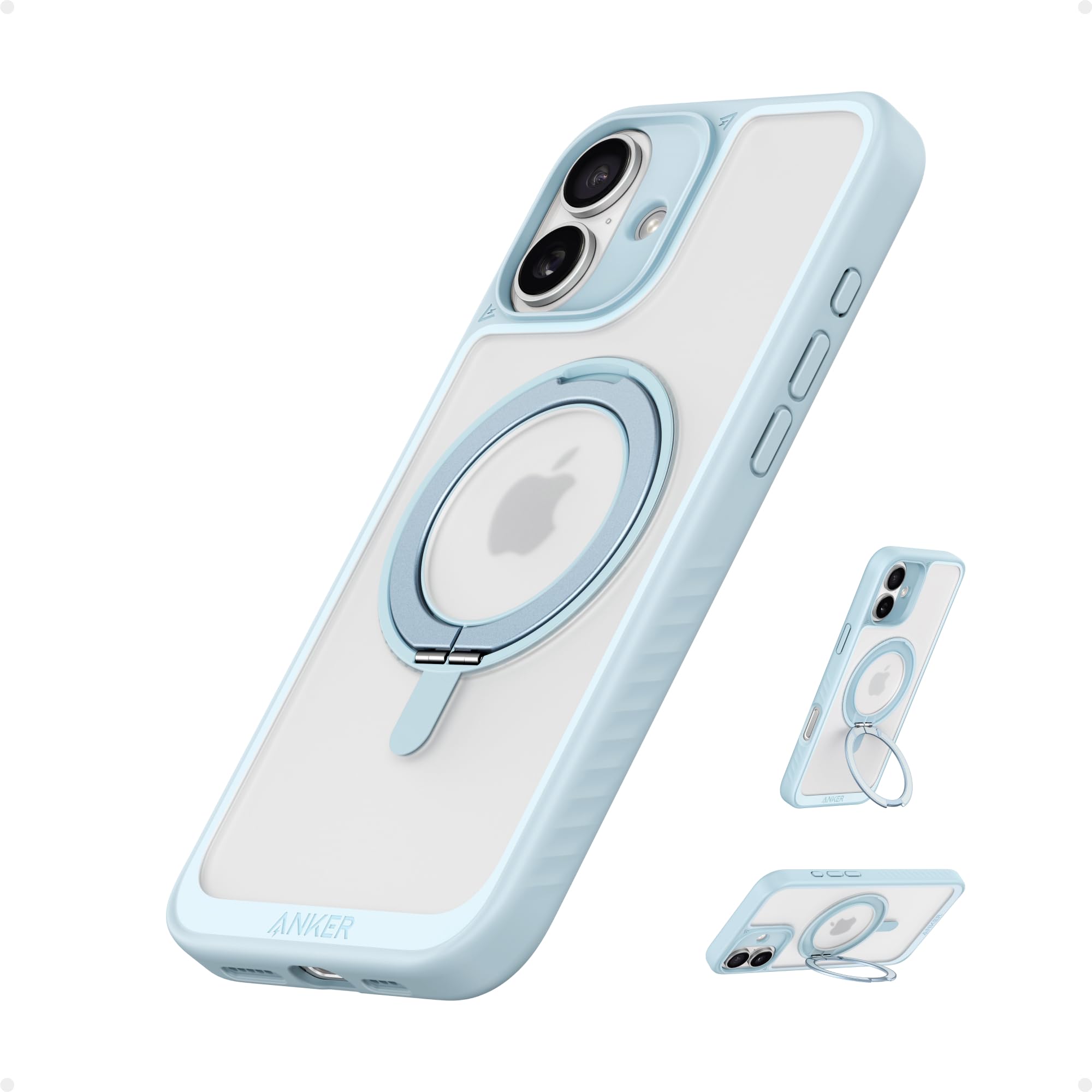 Foto 2 pulgar | Funda De Teléfono Anker Ultra Magnetic Con Soporte Anular De 360° Para Iphone 16 - Venta Internacional.