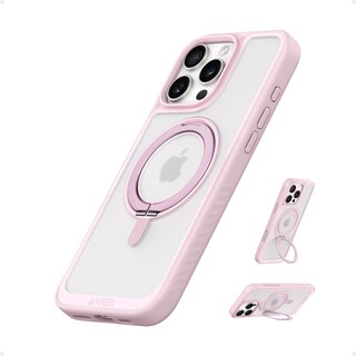 Foto 1 | Funda Para Teléfono Anker Ultra Magnetic Con Soporte Anular De 360° Para Iphone 16 Pro, Rosa - Venta Internacional.
