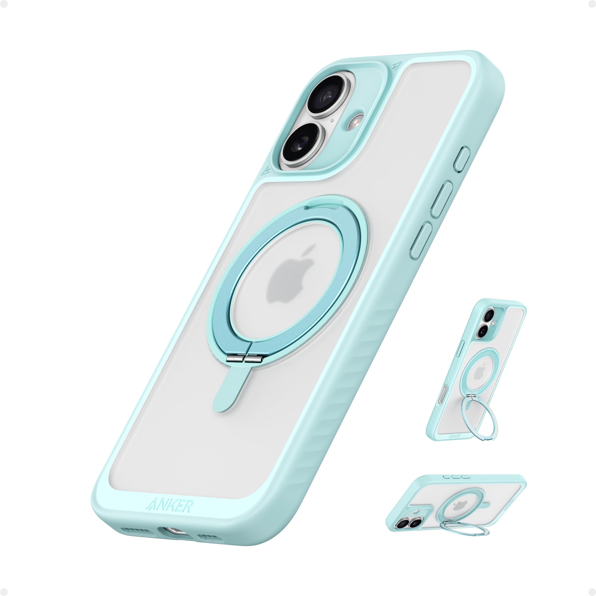 Foto 2 pulgar | Funda De Teléfono Anker Ultra Magnetic Con Soporte Anular De 360° Para Iphone - Venta Internacional.