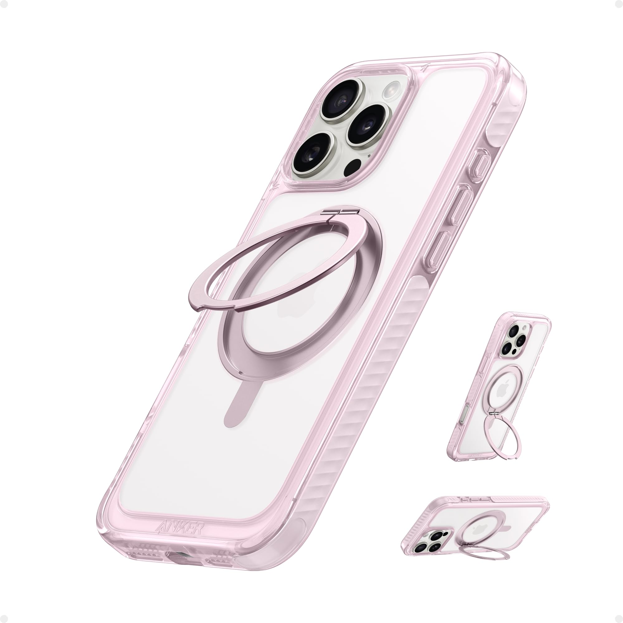 Foto 2 pulgar | Funda Anker Ultra Magnetic Con Soporte Anular De 360° Para Iphone 16 Pro - Venta Internacional.