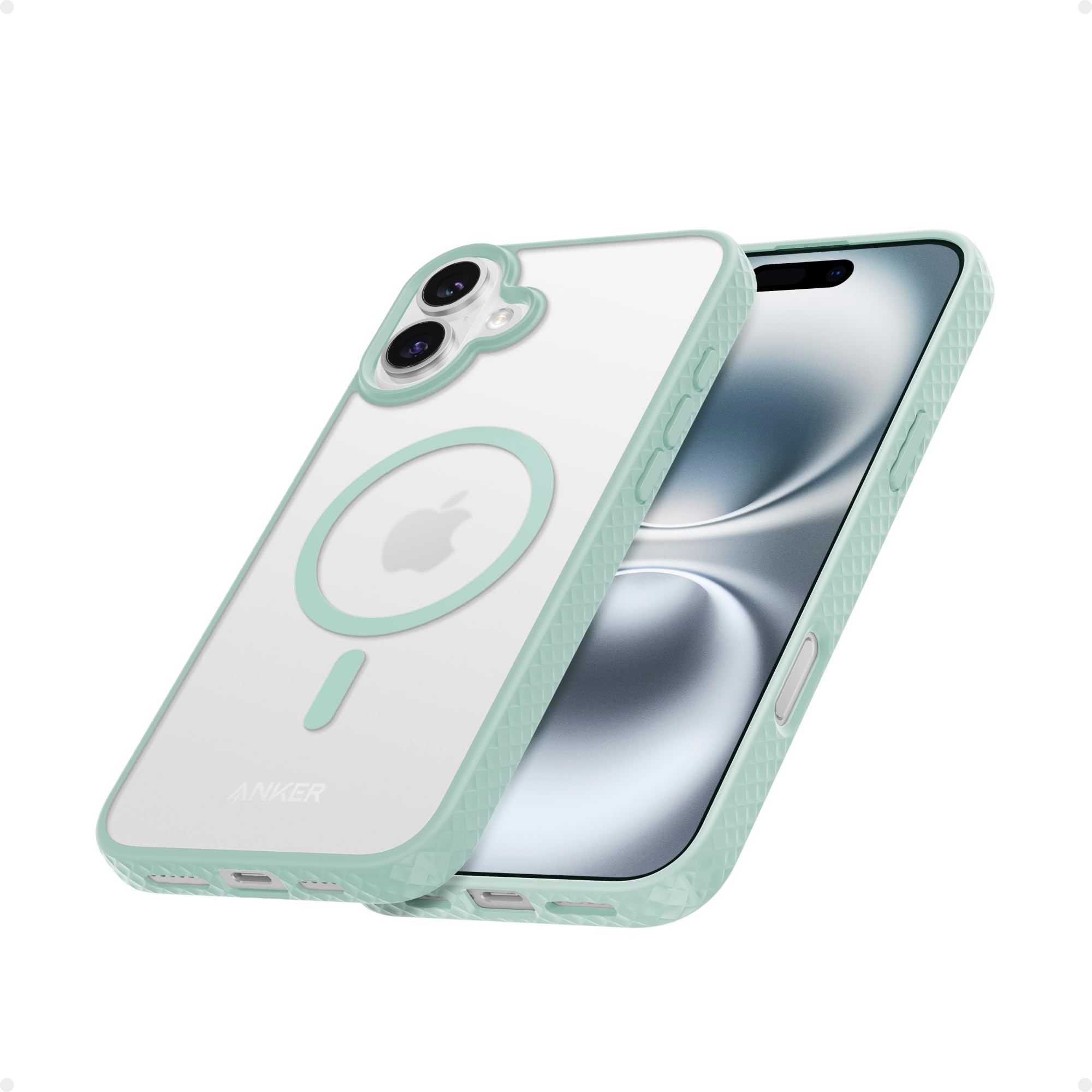 Foto 2 pulgar | Funda Magnética Mate Anker Maggo Para Iphone 16 Plus, Color Verde - Venta Internacional.