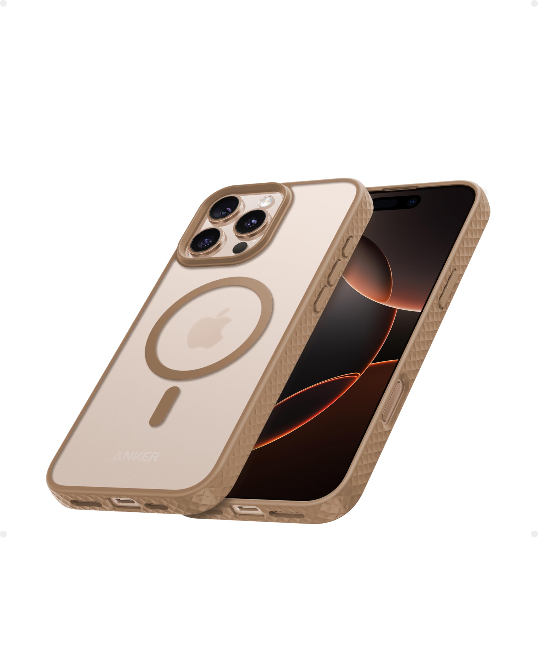 Foto 2 pulgar | Funda De Teléfono Anker Maggo Maggo Matte Magnetic Para Iphone 16 Caramel - Venta Internacional.