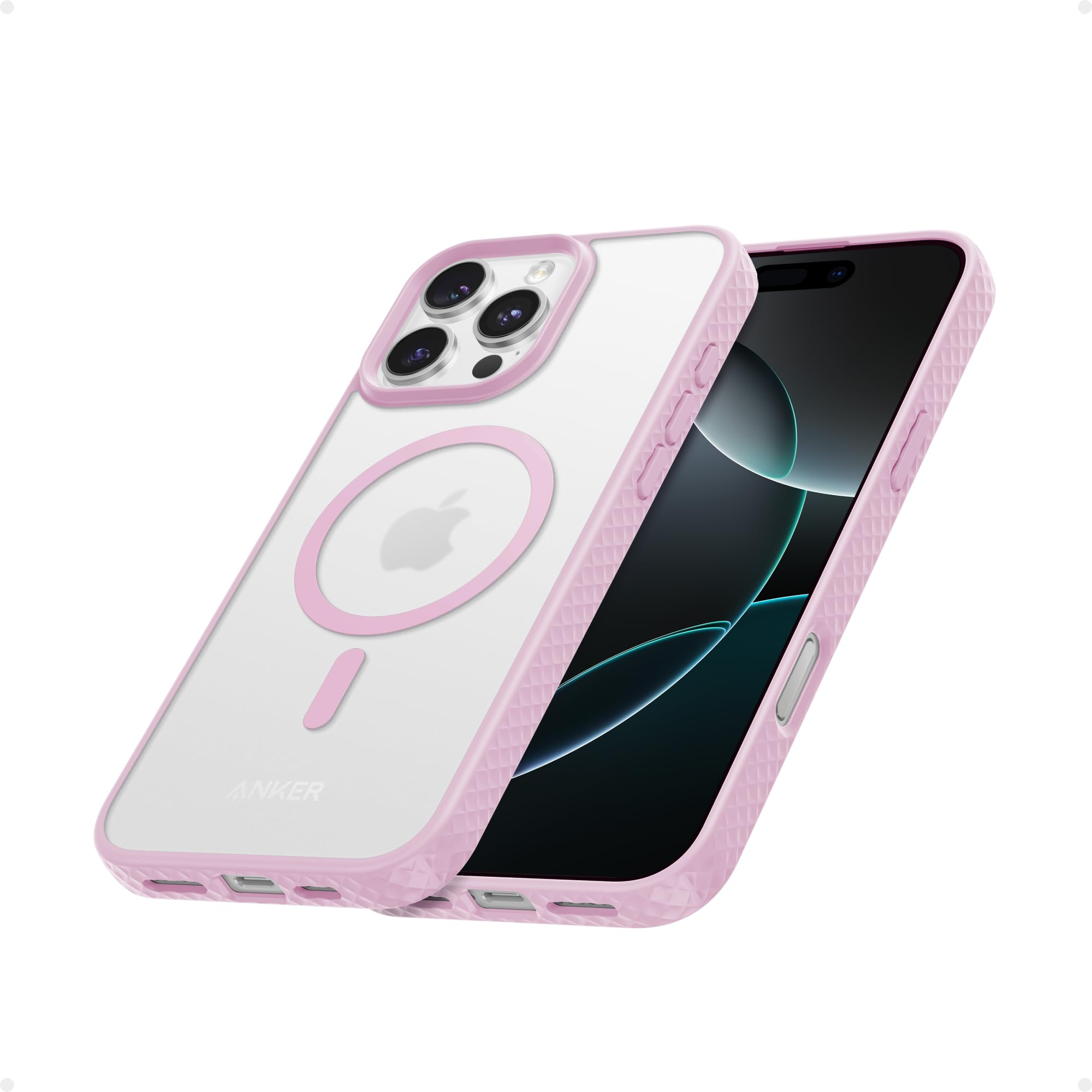 Foto 2 pulgar | Funda De Teléfono Anker Maggo Maggo Matte Magnetic Para Iphone 16 Pro Pink - Venta Internacional.