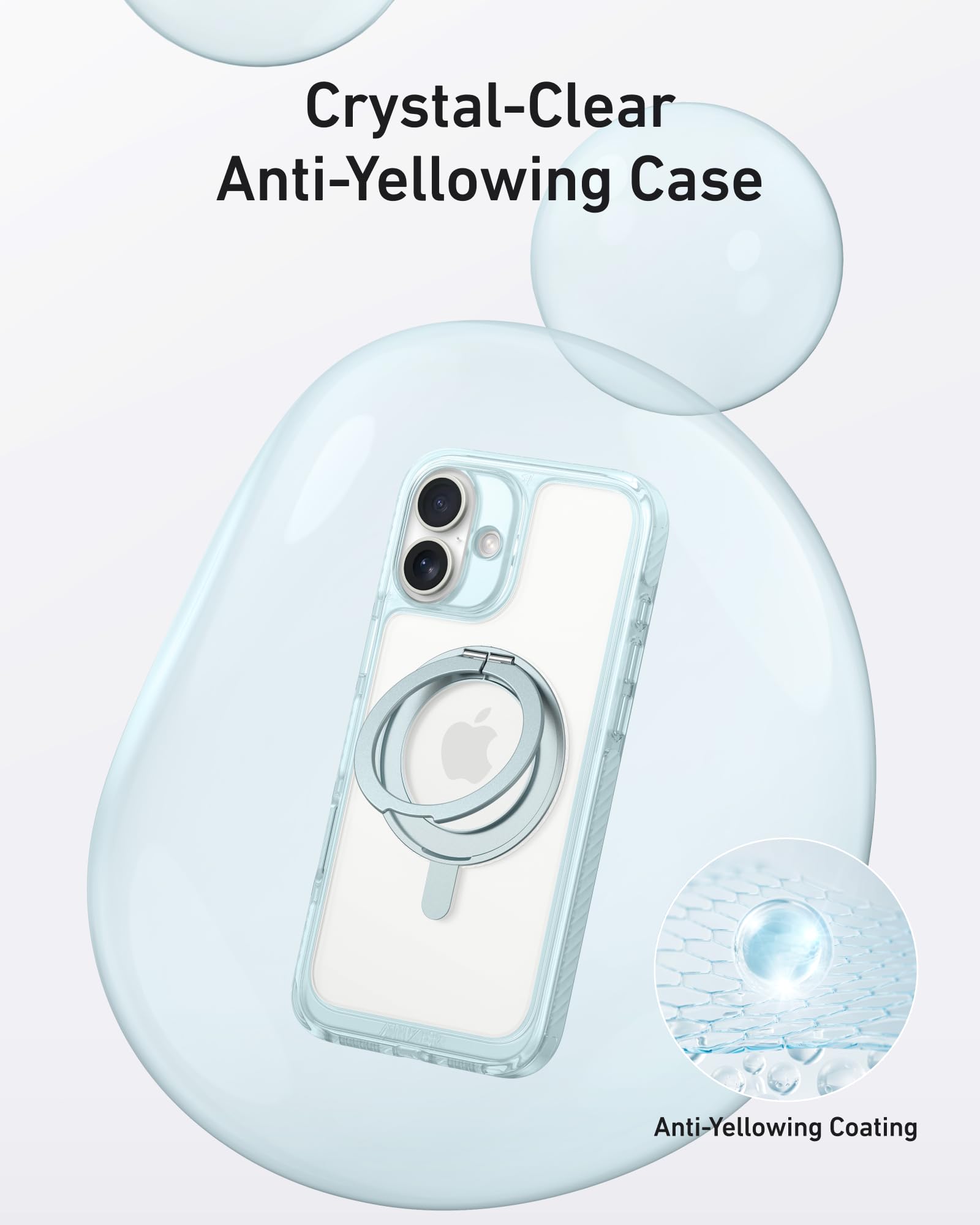 Foto 6 pulgar | Funda Anker Ultra Magnetic Con Soporte Anular De 360° Para Iphone 16 Pro Max - Venta Internacional.