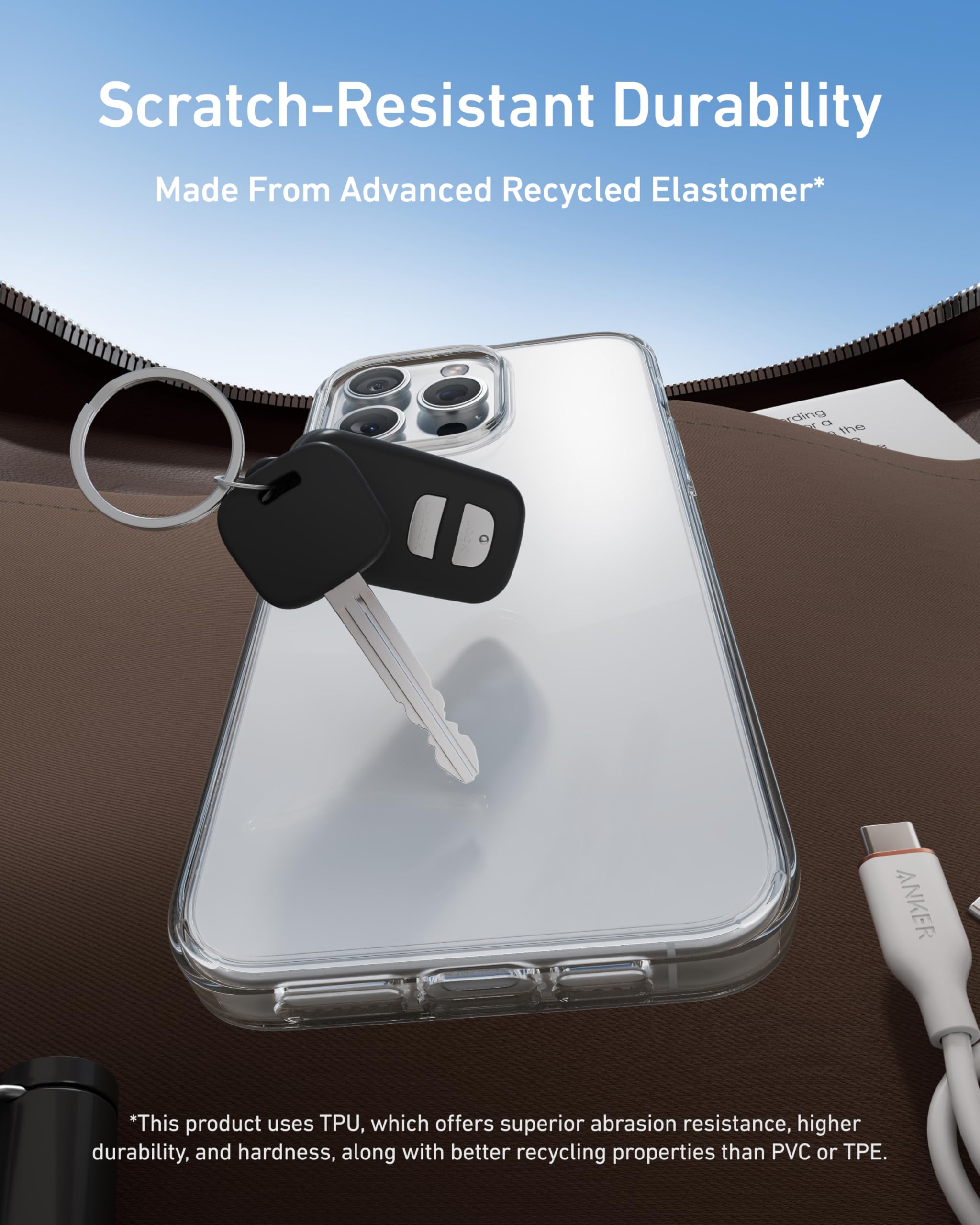 Foto 5 pulgar | Funda Anker Clear Para Iphone 16 Plus Antiamarilleo - Venta Internacional.