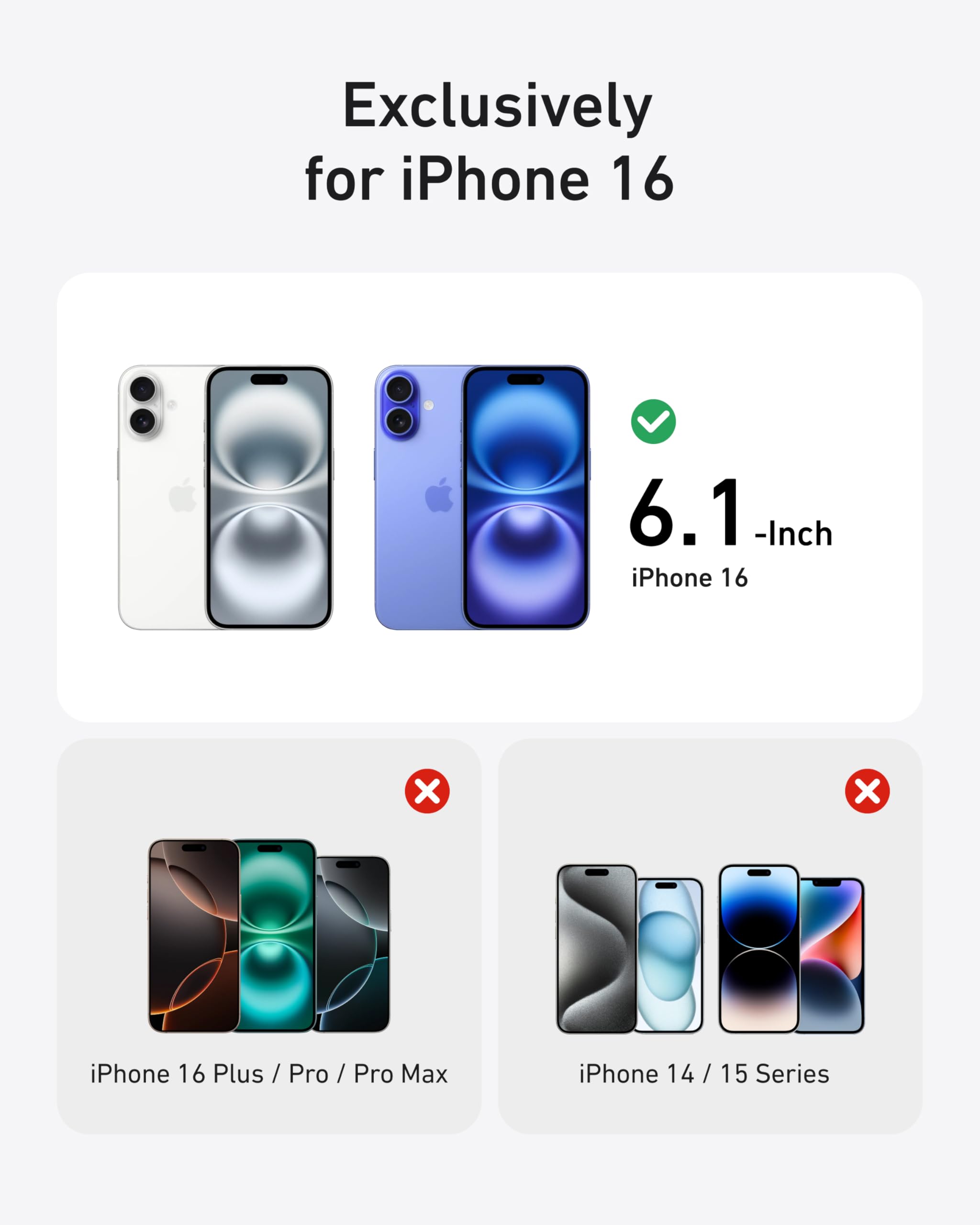 Foto 8 pulgar | Funda De Teléfono Anker Maggo Maggo Matte Magnetic Para Iphone 16, Color Azul - Venta Internacional.