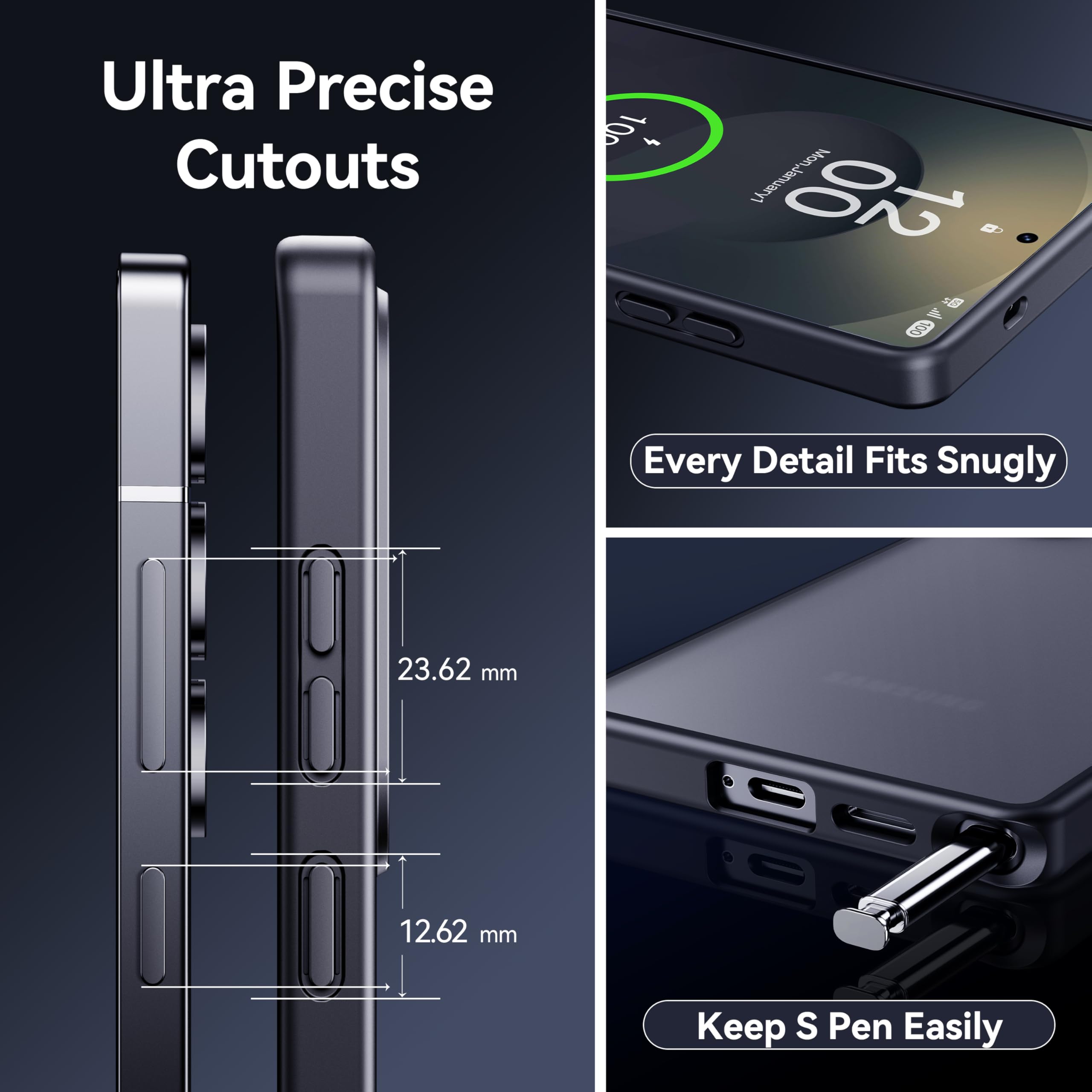 Foto 7 | Funda De Teléfono Casekoo Genuina Oficial Para Samsung S25 Ultra - Venta Internacional.
