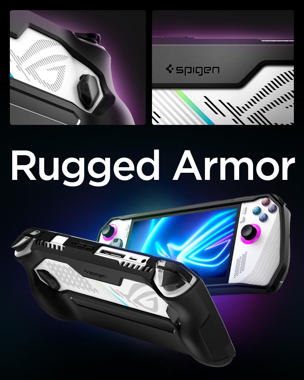 Foto 3 pulgar | Funda Protectora Spigen Rugged Armor Para Asus Rog Ally (2023) - Venta Internacional.
