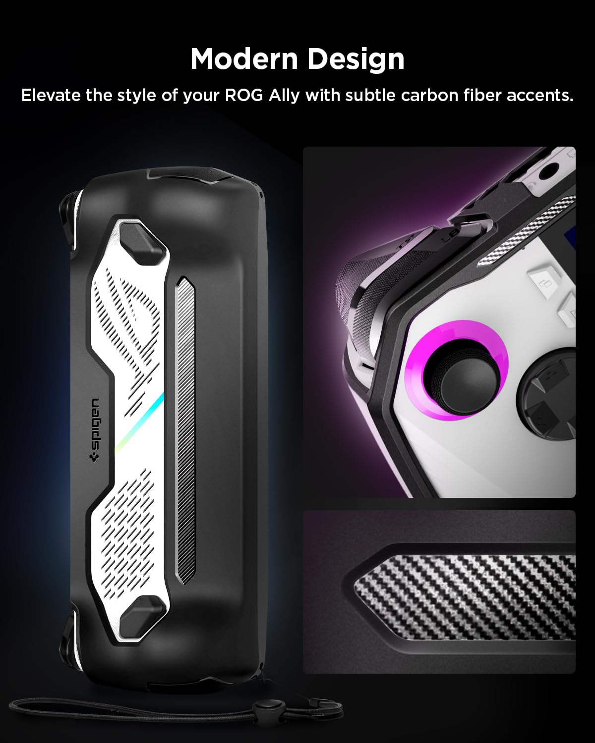 Foto 4 pulgar | Funda Protectora Spigen Rugged Armor Para Asus Rog Ally (2023) - Venta Internacional.