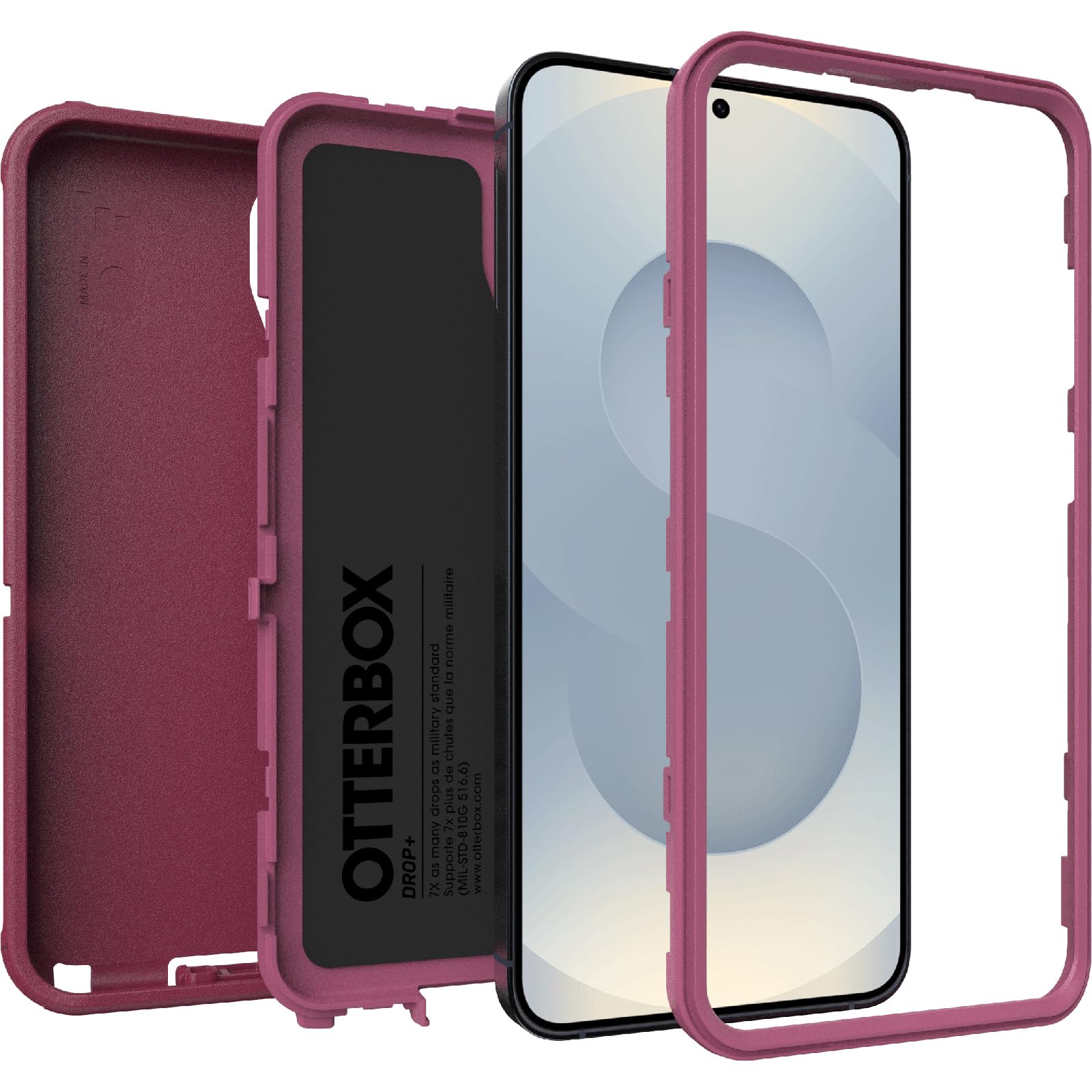 Foto 4 pulgar | Funda Otterbox Defender Series Foxberry Pink Para Samsung Galaxy S25+ Y S24+ - Venta Internacional.
