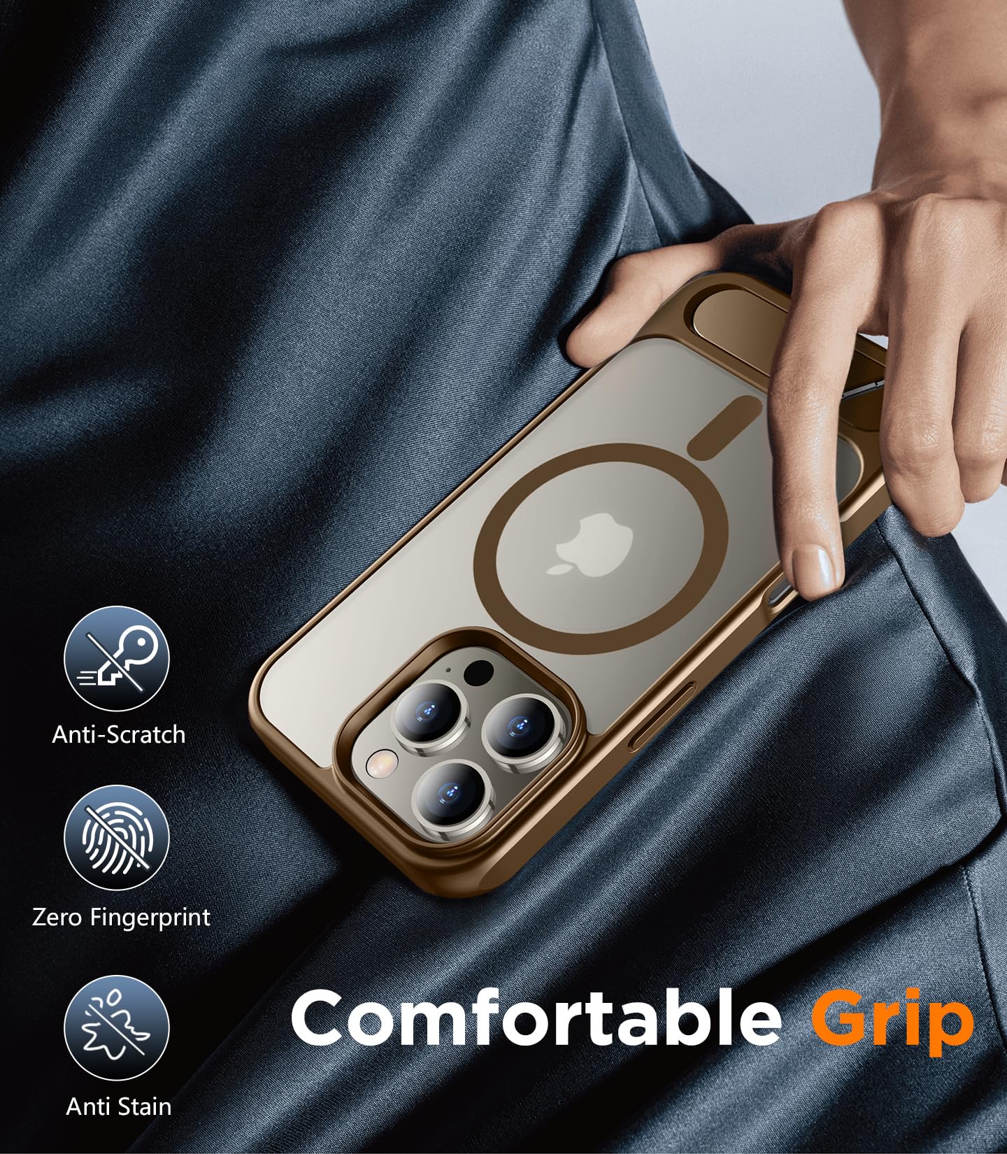 Foto 7 | Funda Magnética Temdan Con Soporte Para Iphone 16 Pro - Venta Internacional.