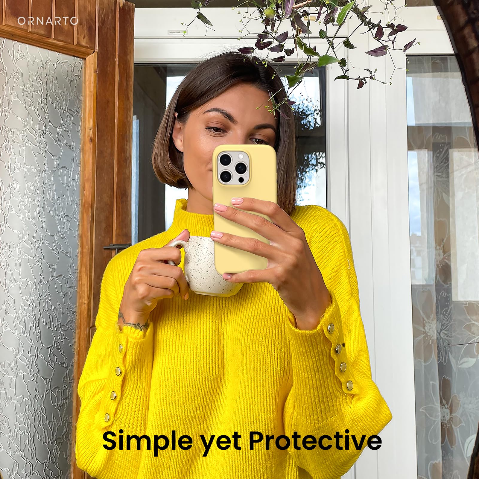 Foto 7 pulgar | Funda De Teléfono Ornarto Compatible Con Iphone 16 Pro De 6.3 Pulgadas - Venta Internacional.