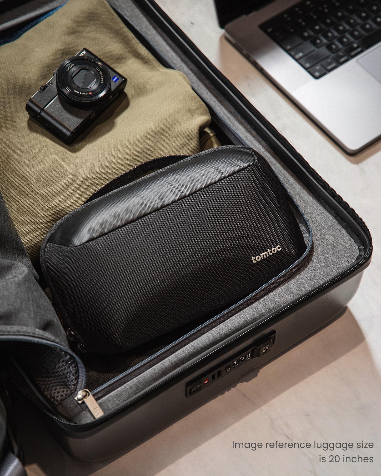 Foto 7 | Organizador Electrónico, Accesorio, Bolsa Tecnológica, Tomtoc, Color Negro - Venta Internacional.