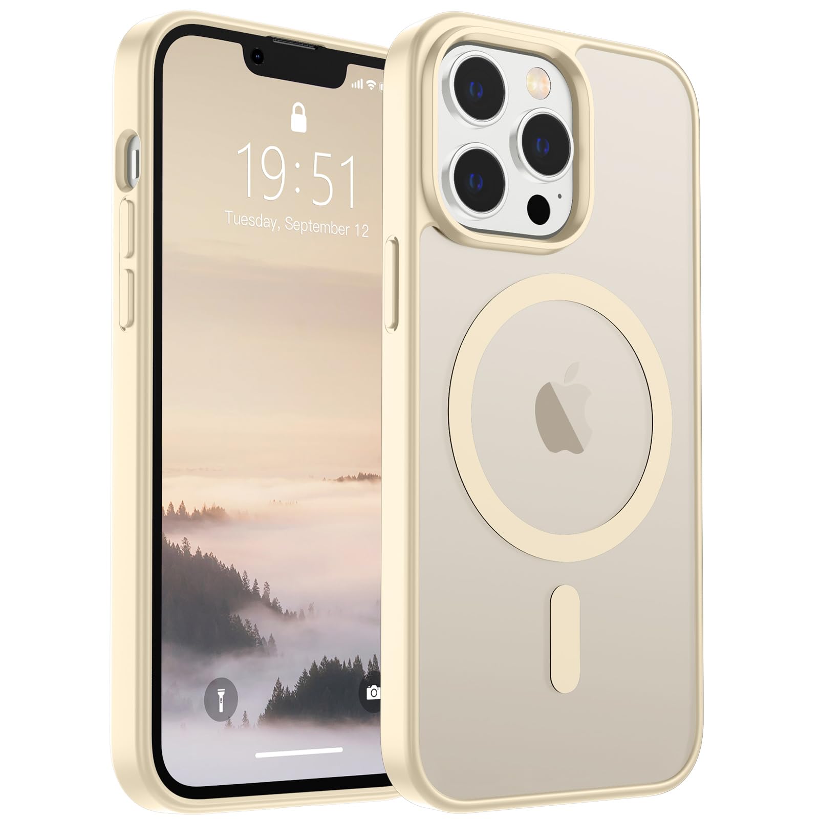 Foto 1 | Funda Magnética Supfine Para Iphone 12 Pro Max, Color Blanco Envejecido - Venta Internacional.