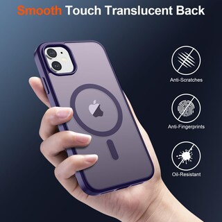 Foto 6 | Funda Magnética Supfine Para Iphone 12/12 Pro, Color Morado Oscuro - Venta Internacional.