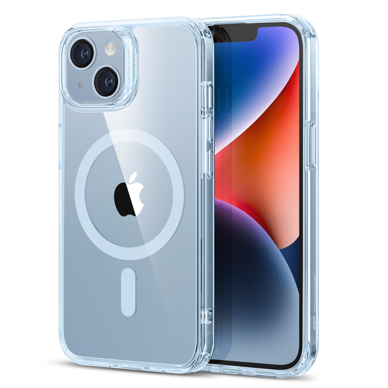 Foto 2 pulgar | Funda Esr Classic Hybrid Halolock Para Iphone 14/13 Azul - Venta Internacional.