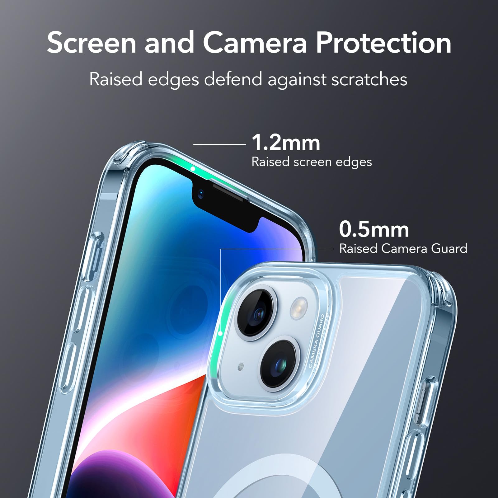 Foto 7 pulgar | Funda Esr Classic Hybrid Halolock Para Iphone 14/13 Azul - Venta Internacional.