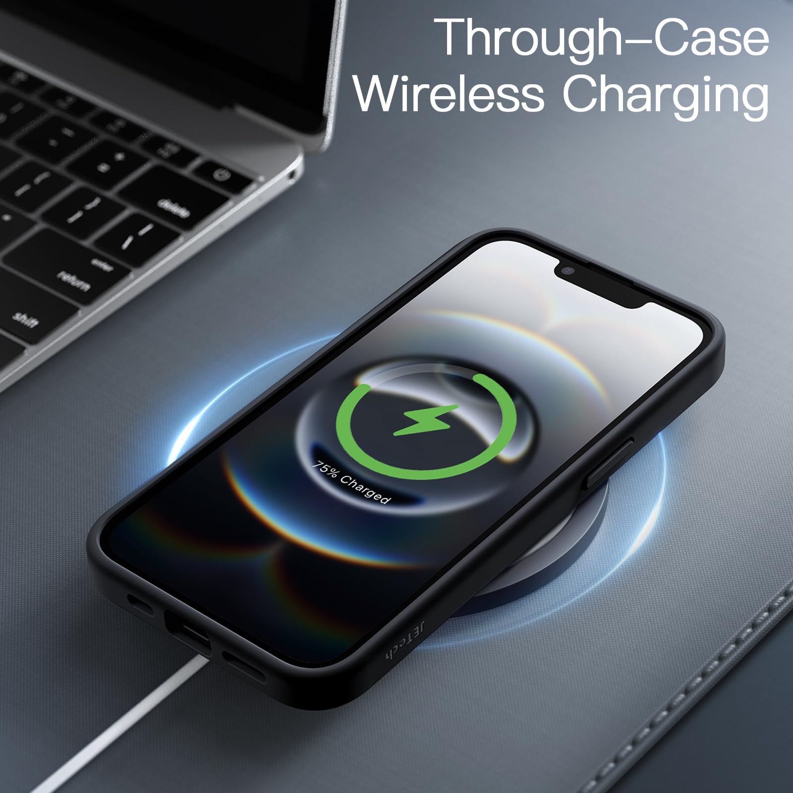Foto 6 | Funda Jetech Matte Para Iphone 16e De 6.1 Pulgadas 2025, Color Negro - Venta Internacional.