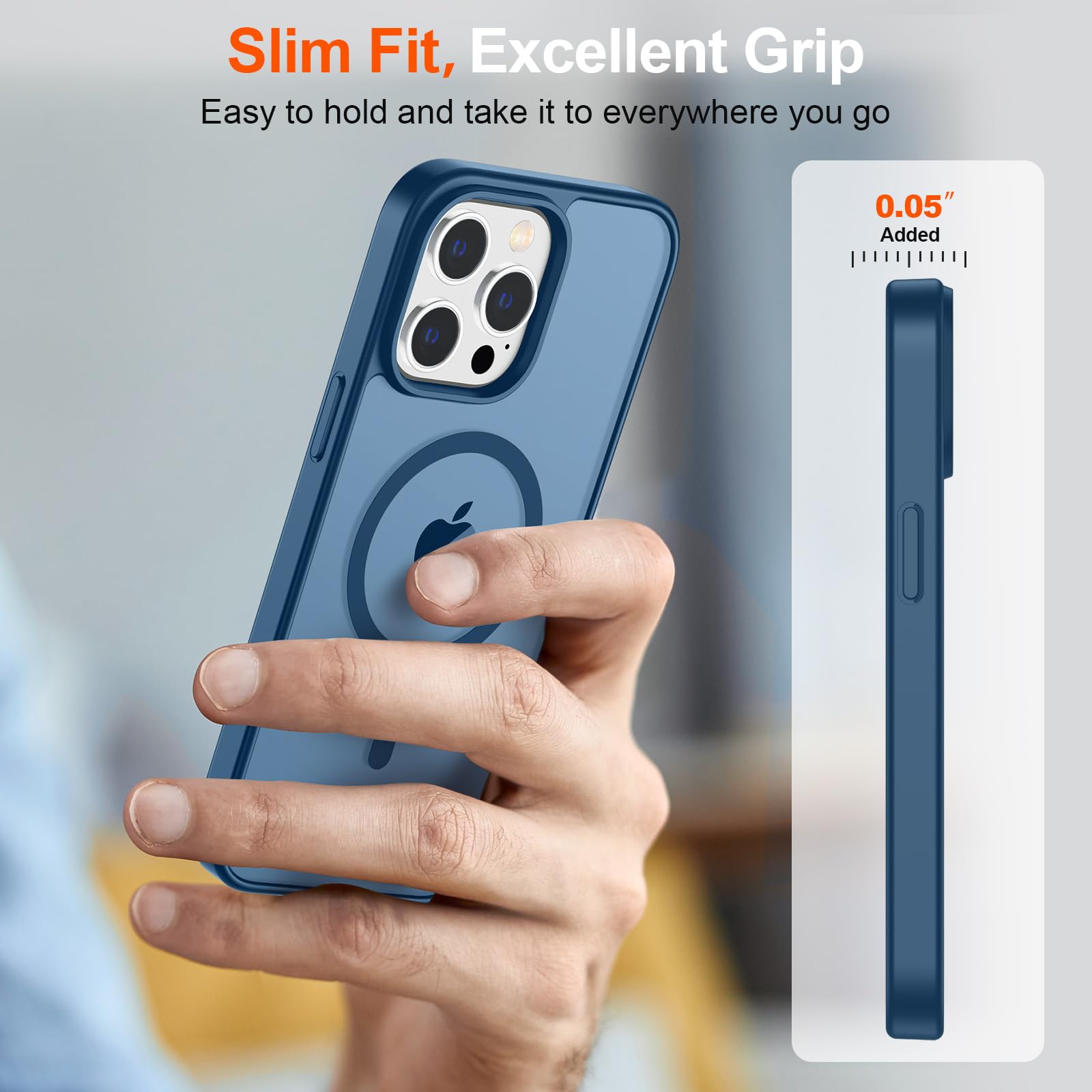 Foto 8 pulgar | Funda Magnética Supfine Para Iphone 12 Pro Max Deep Blue - Venta Internacional.