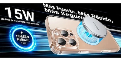 Foto 2 | Funda Protectora Ugreen Classy Clear Magnetic Protective Case Iphone 16 Pro Max