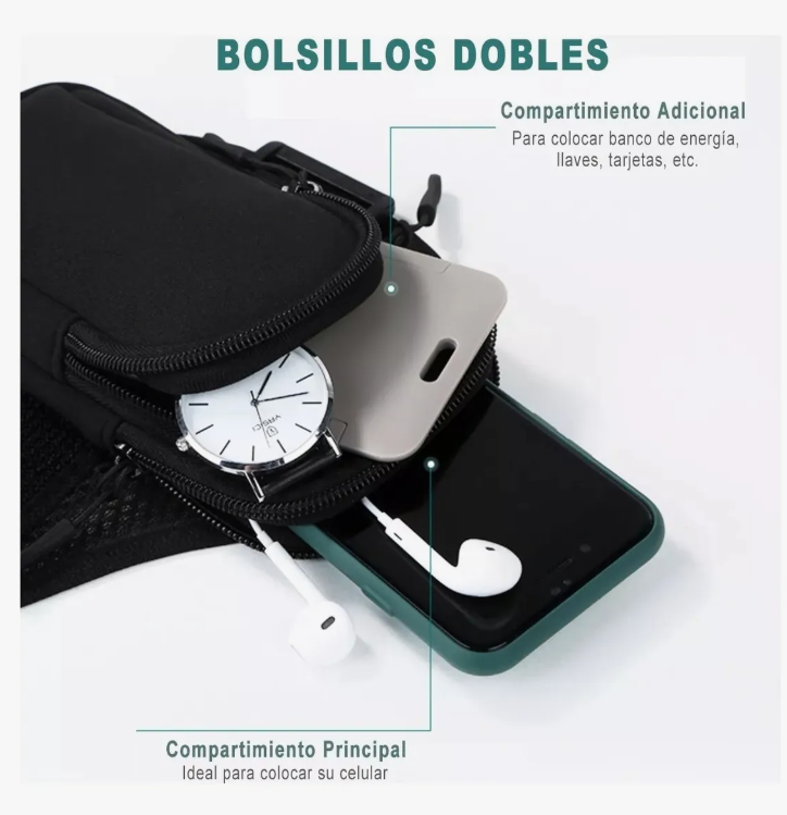 Foto 3 pulgar | Brazalete Xtellar Deportivo Para Celular Bolsa De Brazo Para Correr