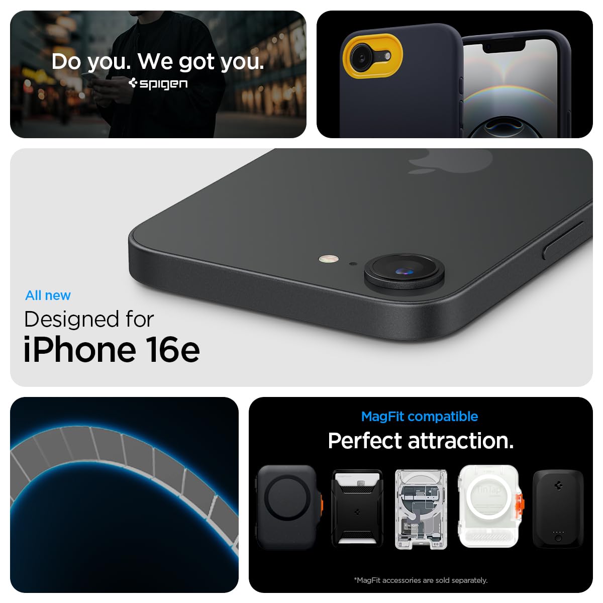 Foto 3 pulgar | Funda Spigen Nano Pop Magfit Para Iphone 16e, Color Azul - Venta Internacional.