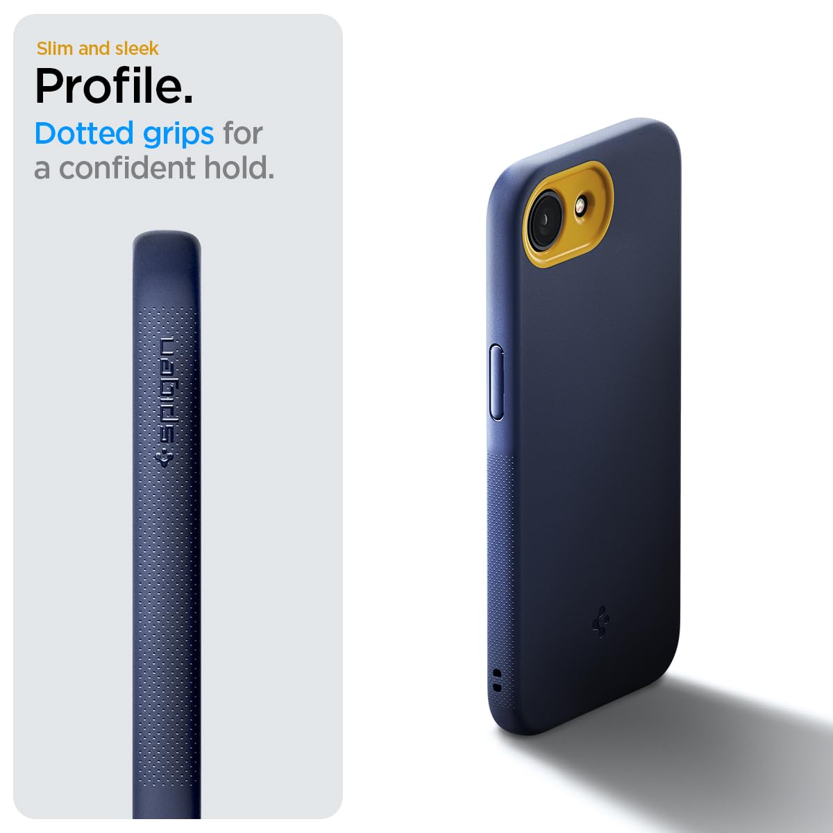 Foto 4 pulgar | Funda Spigen Nano Pop Magfit Para Iphone 16e, Color Azul - Venta Internacional.